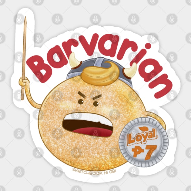 Barvarian Donut Sticker by Sketchbook ni Abi